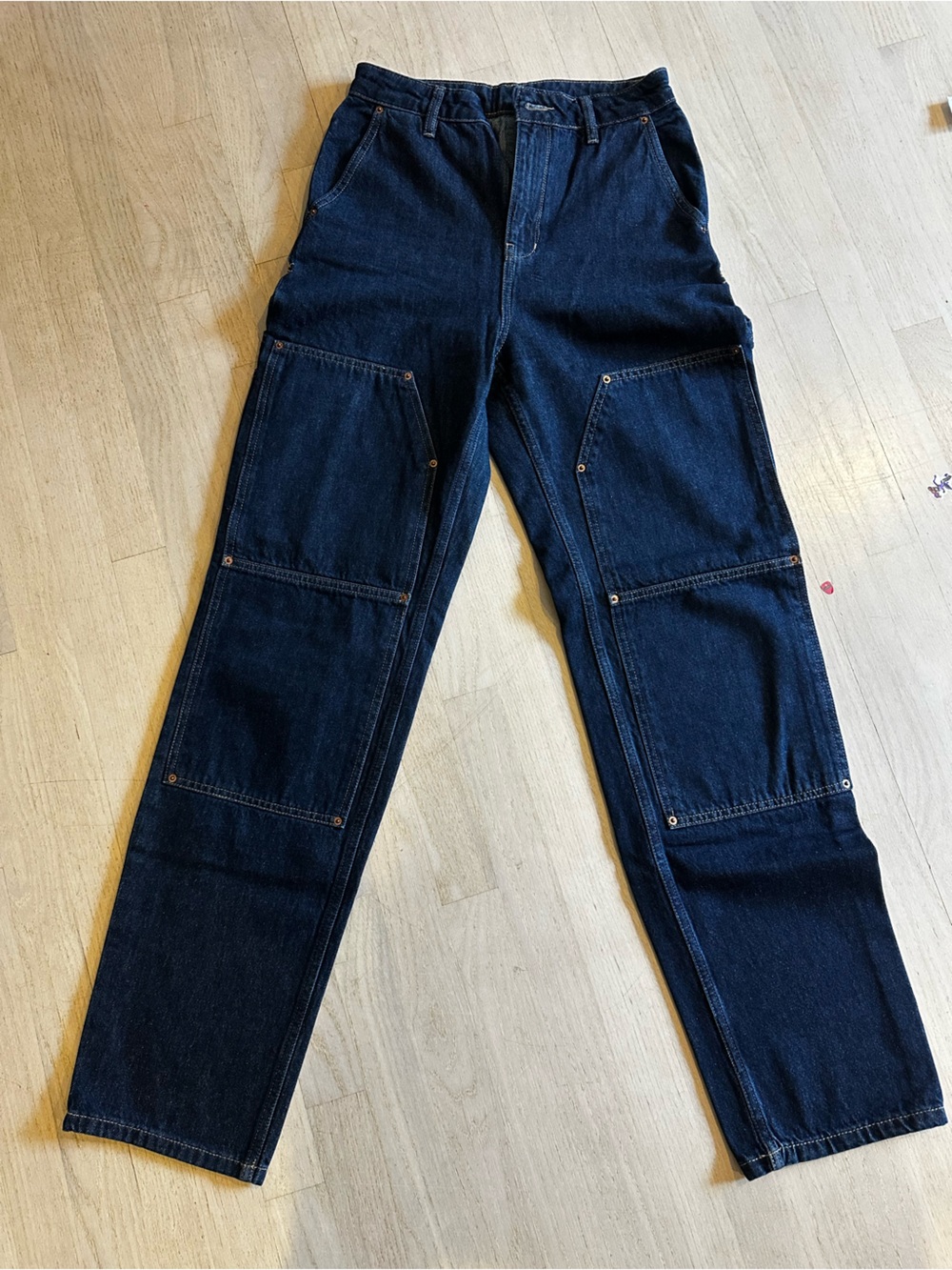 Ksubi High-Rise Dark Blue Carpenter Jeans